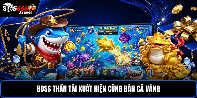 Boss thần tài xuất hiện cùng đàn cá vàng